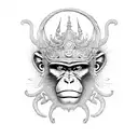 monkey king tattoo design idea