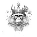 monkey king tattoo design idea