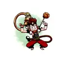 monkey king tattoo design idea