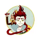 monkey king tattoo design idea