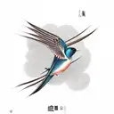 Swallow Bird tattoo design idea