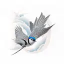 Swallow Bird tattoo design idea