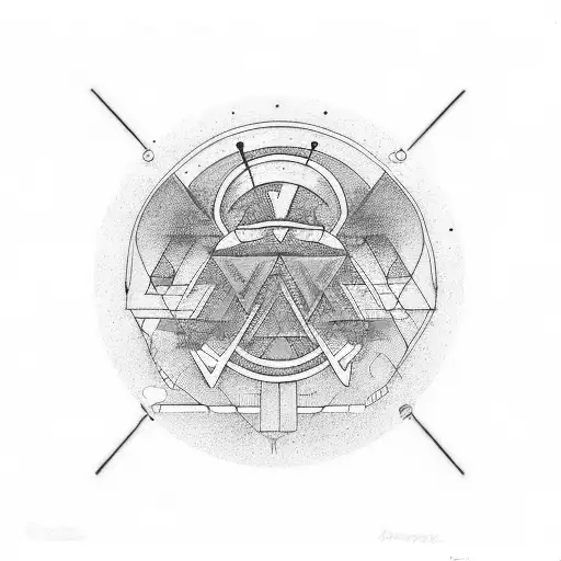 "Loop 3 Mafia" psychedelic tattoo design idea