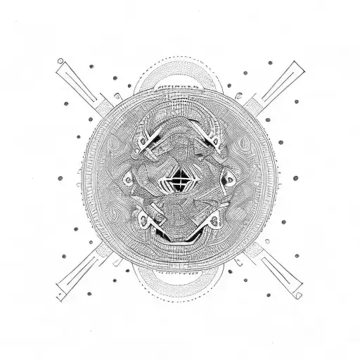 "Loop 3 Mafia" psychedelic tattoo design idea