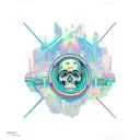 "Loop 3 Mafia" psychedelic tattoo design idea