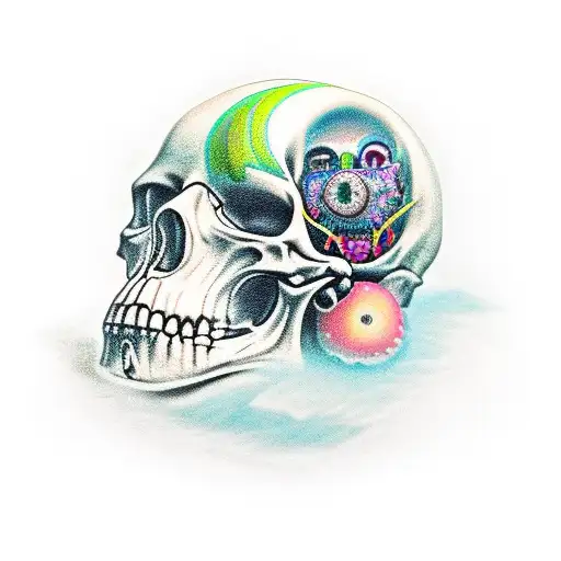Memento mori  tattoo design idea