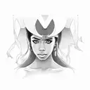 Aaliyah tattoo design idea