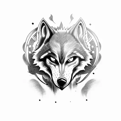 werewolf tattoo design idea