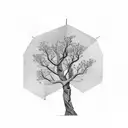 carpentry trees tattoo design idea