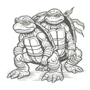 ninja turtle tattoo design idea