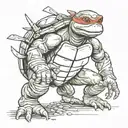 ninja turtle tattoo design idea