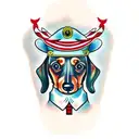 A dachshund  tattoo design idea