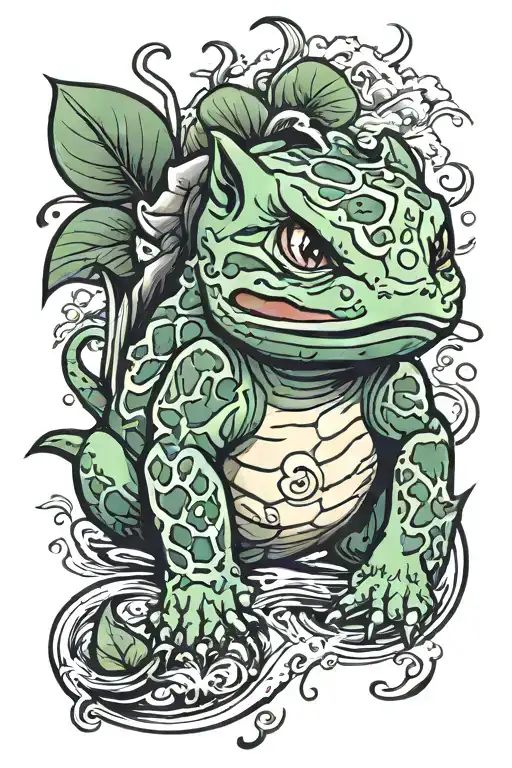 bulbasaur tattoo design idea