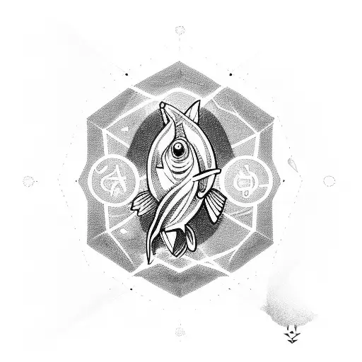 ichthys symbol tattoo design idea