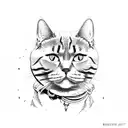 scratch from a cat British shorthair  tattoo design idea