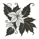 ivy vines tattoo design idea