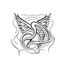 angel numbers tattoo design idea