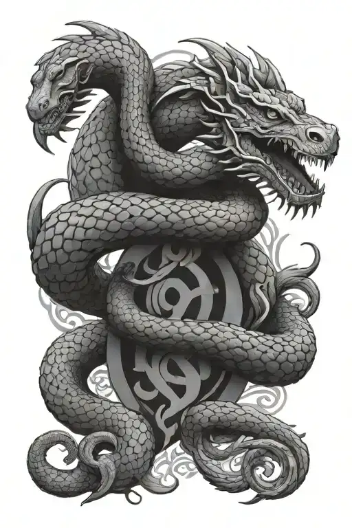 jörmungandr, atlas, countries, norse symbols incorporated tattoo design idea