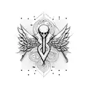Caduceus tattoo design idea