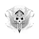 Caduceus tattoo design idea