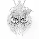 two handed claymore tattoo design idea