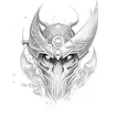 two handed claymore tattoo design idea