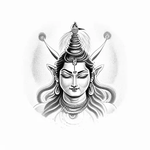 Hindu Shiva tattoo design idea
