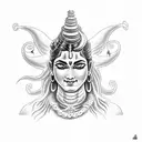 Hindu Shiva tattoo design idea