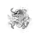 Avicii Trouble tattoo design idea