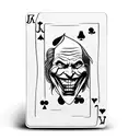 playing card with the joker tattoo design idea