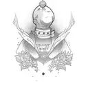 father in memory  tattoo design idea