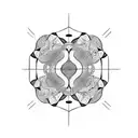 psilocybin molecule tattoo design idea