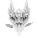 psilocybin molecule tattoo design idea