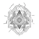 psilocybin molecule tattoo design idea