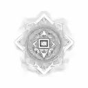 psilocybin molecule tattoo design idea