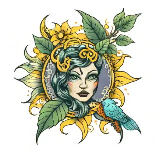 Sonne tattoo design idea