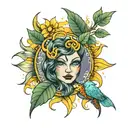 Sonne tattoo design idea