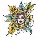 Sonne tattoo design idea