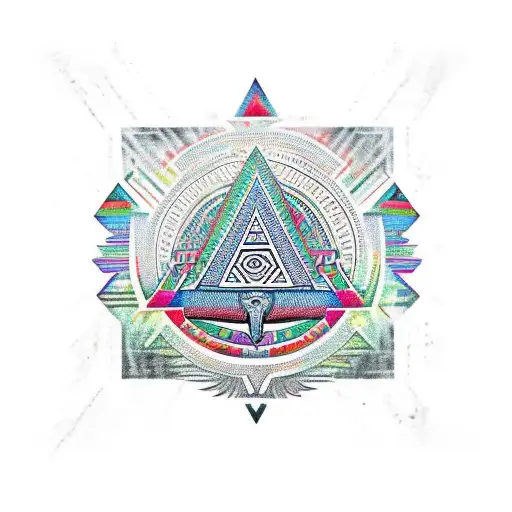 sleeve with aztec design, aztec pyramid, mexican eagle  cheetah,  tattoo design idea