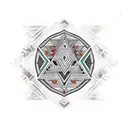 sleeve with aztec design, aztec pyramid, mexican eagle  cheetah,  tattoo design idea