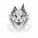 young wild and free tattoo design idea