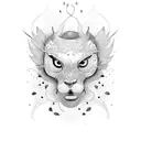 young wild and free tattoo design idea