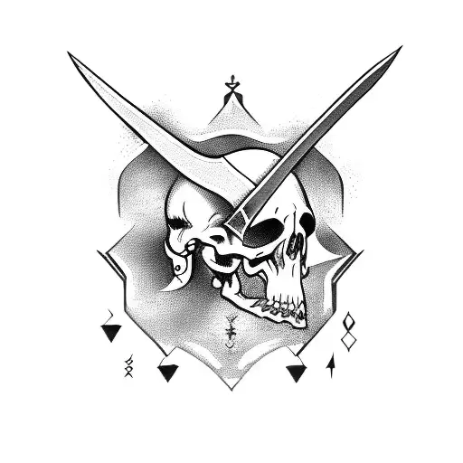 executioner with axe tattoo design idea