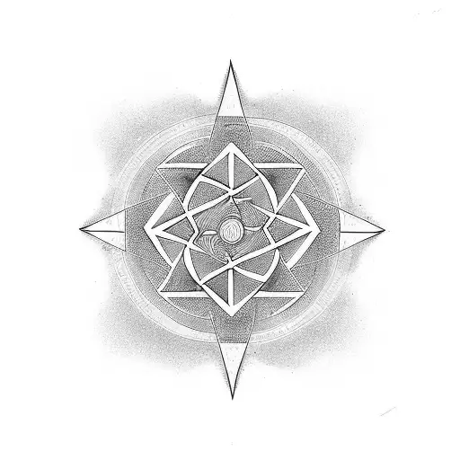 Zen, Air, Flow, Relax, Forward, Simple, Geometric tattoo design idea
