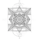 Zen, Air, Flow, Relax, Forward, Simple, Geometric tattoo design idea