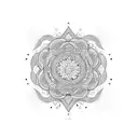 Zen, Air, Flow, Relax, Forward, Simple, Geometric tattoo design idea