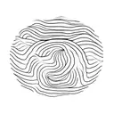 A simple, elegant, and minimal monochrome hand tattoo that contains symbols for flow, breathe, and moving forward. tattoo design idea