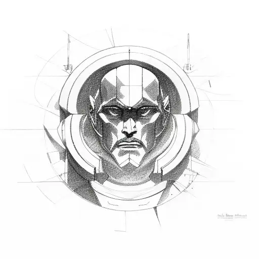 Atlas the god tattoo design idea