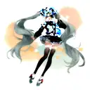 Miku tattoo design idea