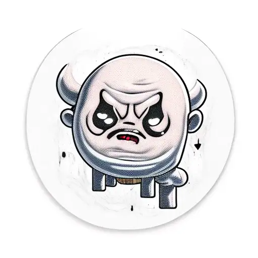 binding of Isaac game tattoo design idea